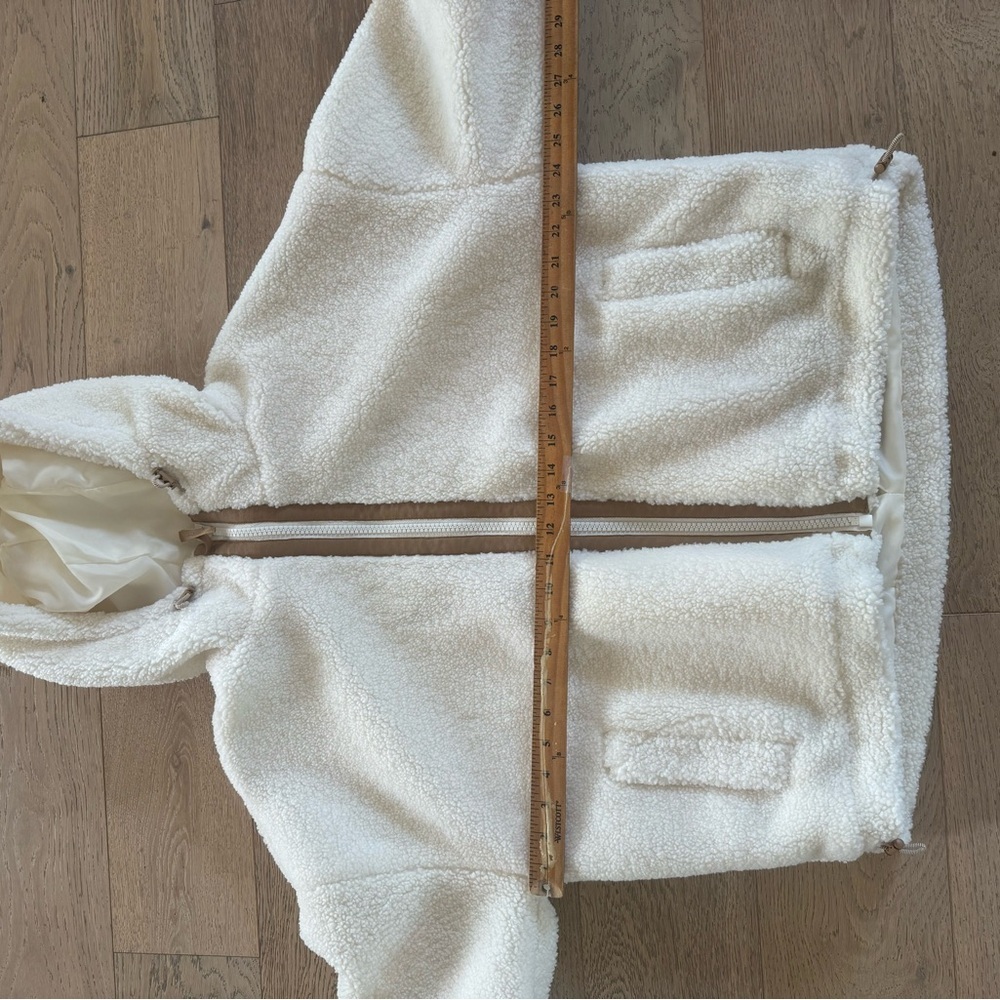 GapFit Sherpa Jacket Cream Xl - Picture 3 of 6